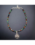Bracelet Multipierres avec Arbre de vie Argent 925