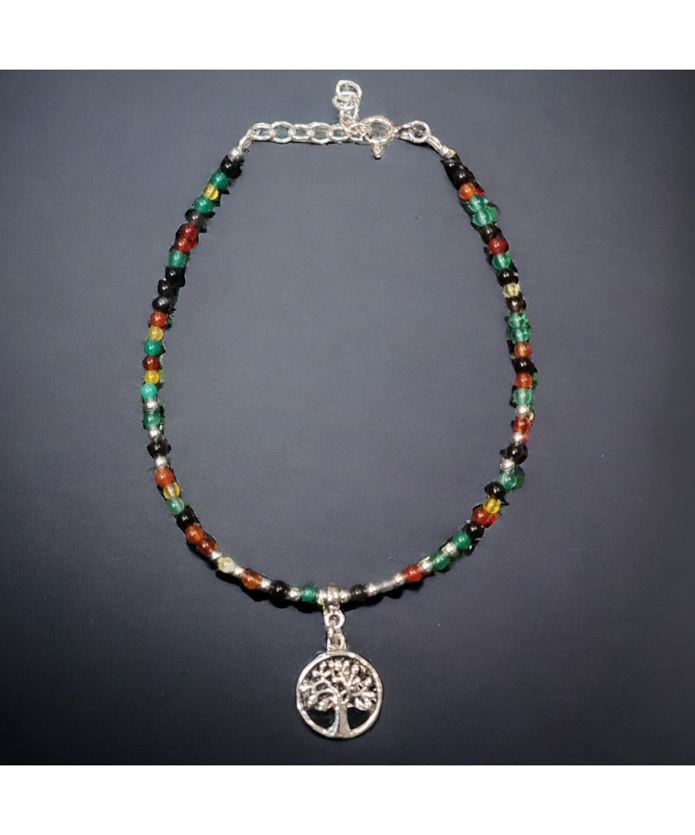 Bracelet Multipierres avec Arbre de vie Argent 925
