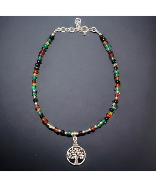 Bracelet Multipierres avec Arbre de vie Argent 925