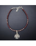 Bracelet Grenat avec Arbre de vie Argent 925
