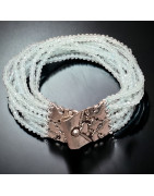 Bracelet Aigue marine facetté Argent 925