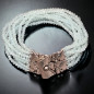 Bracelet Aigue marine facetté Argent 925