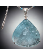 Pendentif Aigue marine Argent 925