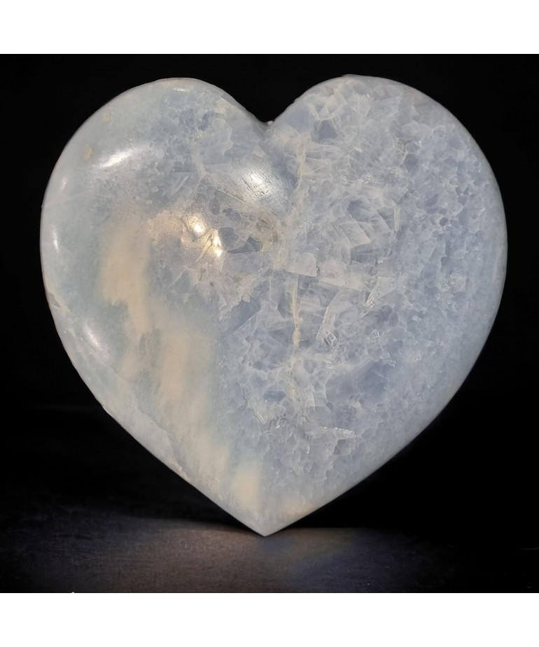 Cœur Calcite bleue