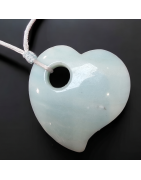 Pendentif Amazonite Cœur sur cordon réglable