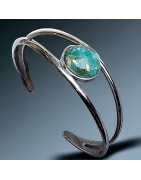 Bracelet Chrysocolle Acier inox