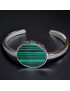 Bracelet Malachite Acier inox