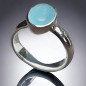 Bague Aigue marine Argent 925 Taille 57