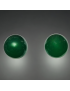 Boucles Agate verte boule Argent 925 (s)