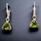 Boucles Péridot facettées Argent 925