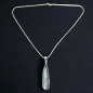 Pendentif Aigue marine & chaîne Argent 925