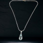 Pendentif Aigue marine sur chaîne Argent 925