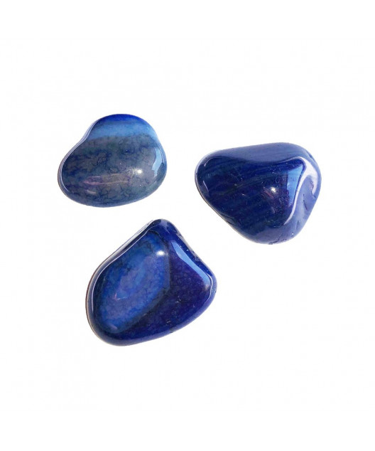 Pierre roulée Agate bleue
