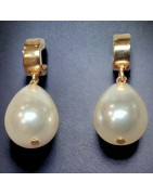 Boucles Perles de Majorque plaquées or