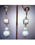 Boucles Howlite Argent 925