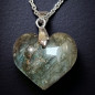Pendentif Labradorite cœur avec chaîne