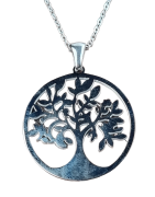 Pendentif Arbre de vie avec chaîne Acier (s)
