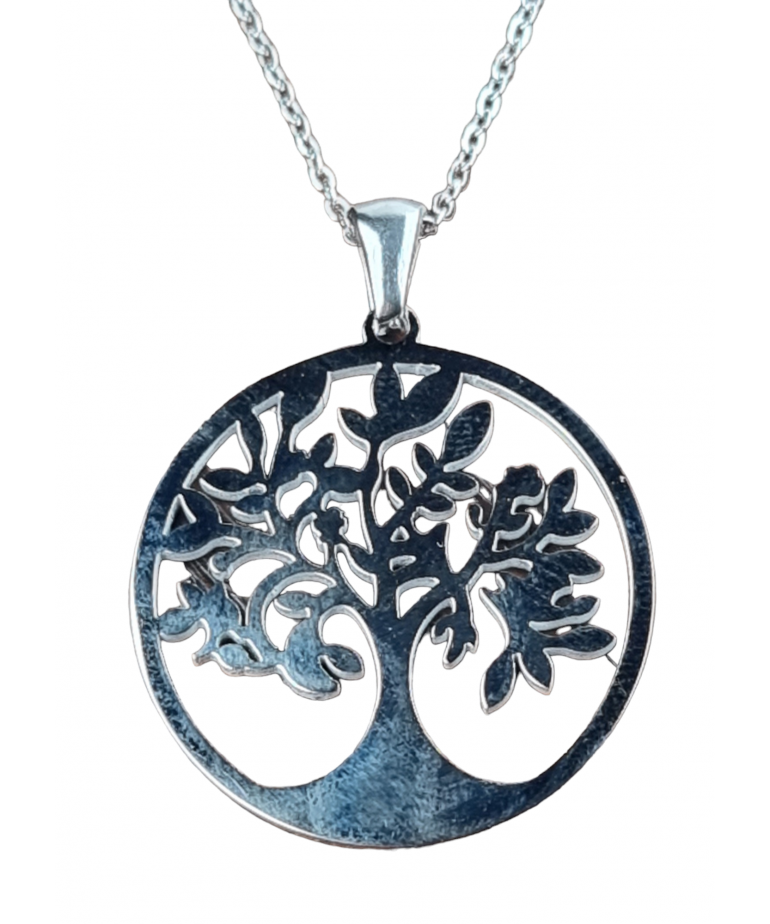 Pendentif Arbre de vie avec chaîne Acier (s)