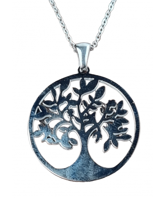 Pendentif Arbre de vie avec chaîne Acier (s)