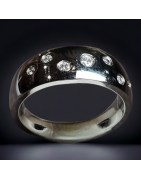Bague Zirconium Acier inox Taille 59