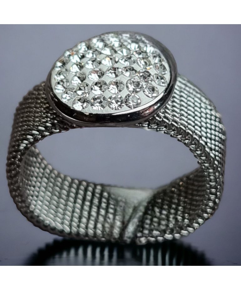 Bague Zirconium Acier inox Taille 59