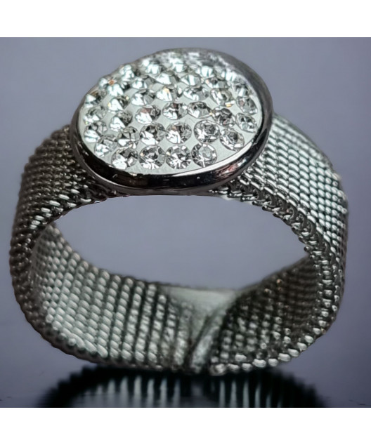 Bague Zirconium Acier inox Taille 59