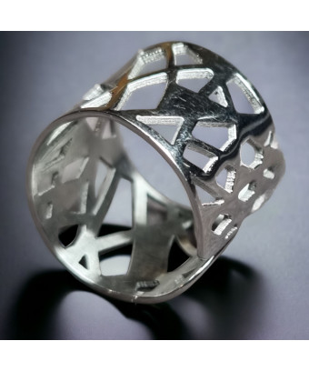 Bague Acier inox Taille 55+