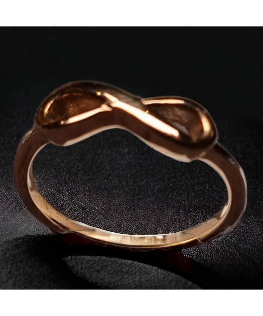 Bague Acier inox Plaquée or rose Taille 61