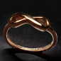 Bague Acier inox Plaquée or rose Taille 61