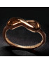 Bague Acier inox Plaquée or rose Taille 61