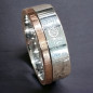 Anneau Zirconium Acier inox