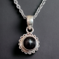 Pendentif Black star Argent 925 sur chaîne