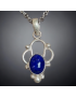 Pendentif Lapis-lazuli Argent 925 sur chaîne