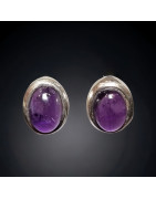 Boucles Améthyste Argent 925