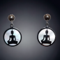 Boucles Nacre Bouddha Acier inox
