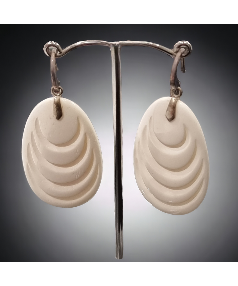 Boucles Ivoire Argent 925