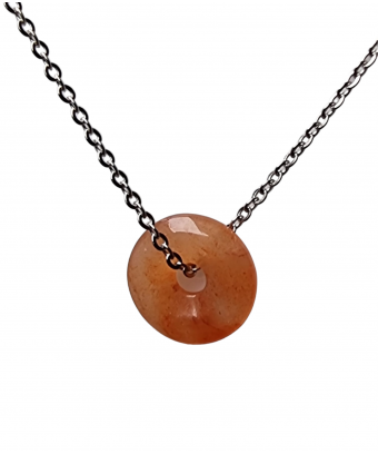 Pendentif Agate de feu donut