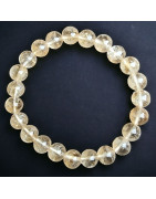Ce bracelet de citrine en pierres rondes est une création de Meirea.