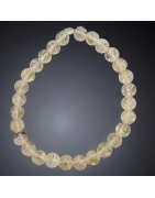 Ce bracelet de citrine en pierres rondes est une création de Meirea.
