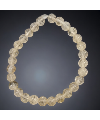 Ce bracelet de citrine en pierres rondes est une création de Meirea.