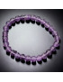 Ce bracelet d’améthyste en pierres rondes est une création de Meirea.