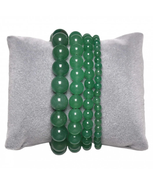 Bracelet aventurine verte enfant Pierres rondes 6mm