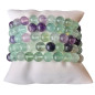 Bracelet Fluorite rainbow enfant Pierres rondes 6mm