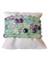 Bracelet Fluorite rainbow enfant Pierres rondes 6mm