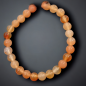 Bracelet Agate de feu enfant Pierres rondes 6mm