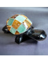 Tortue Obsidienne Œil de tigre & Jade pm