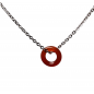 Pendentif Cornaline anneau