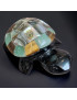 Tortue Obsidienne Œil de tigre Nacre & Jade pm