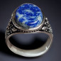 Bague Lapis-lazuli Argent 925 Taille 63
