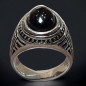 Bague Obsidienne noire Argent 925 Taille 60